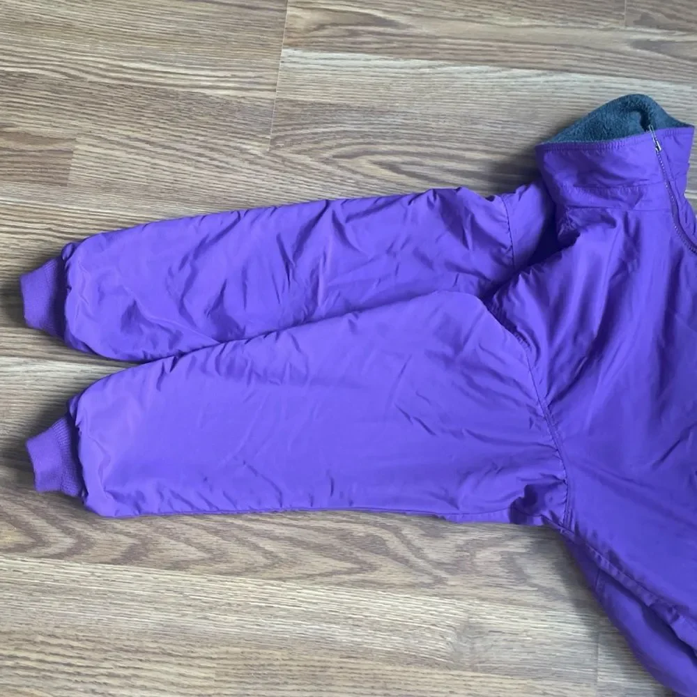 VTG 90s Patagonia Shelled  Jacket Women’s 12 Purple Fleece Lined USA